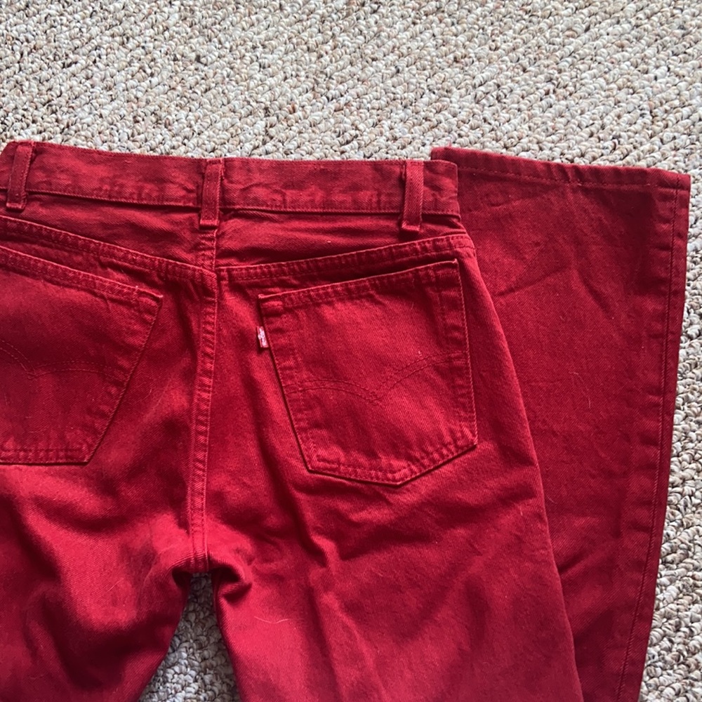 Vintage red button fly Levi’s jeans 26